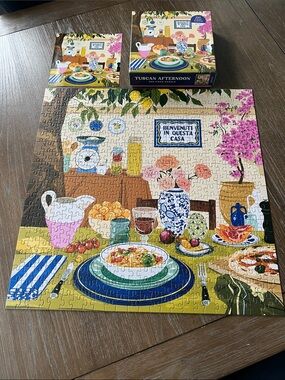 Galison Tuscan Afternoon 500-Piece Puzzle - Multicolor